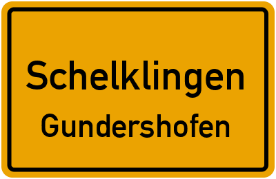 Ortsschild Schelklingen Gundershofen