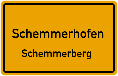 Ortsschild Schemmerhofen Schemmerberg