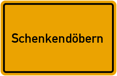 Ortsschild von Gemeinde Schenkendöbern in Brandenburg
