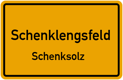 Ortsschild Schenklengsfeld Schenksolz