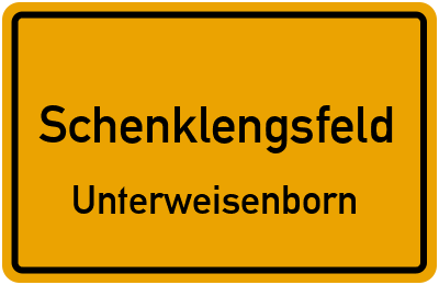 Straßenverzeichnis Schenklengsfeld Unterweisenborn