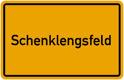 Ortsschild von Gemeinde Schenklengsfeld in Hessen