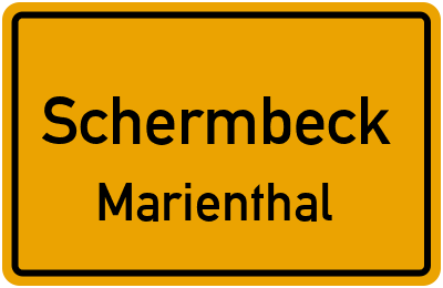 Straßenverzeichnis Schermbeck Marienthal