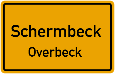 Straßenverzeichnis Schermbeck Overbeck