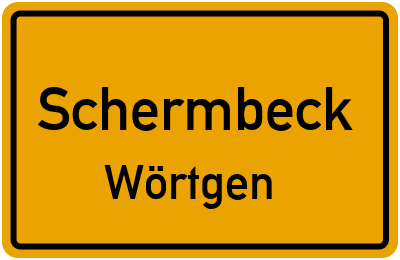 Straßenverzeichnis Schermbeck Wörtgen