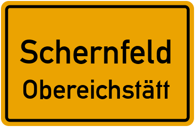 Straßenverzeichnis Schernfeld Obereichstätt