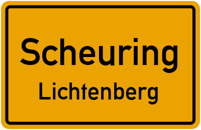 Straßenverzeichnis Scheuring Lichtenberg