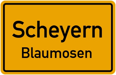 Straßenverzeichnis Scheyern Blaumosen