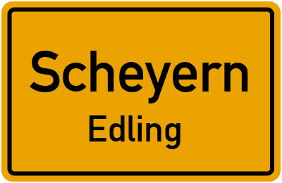 Straßenverzeichnis Scheyern Edling