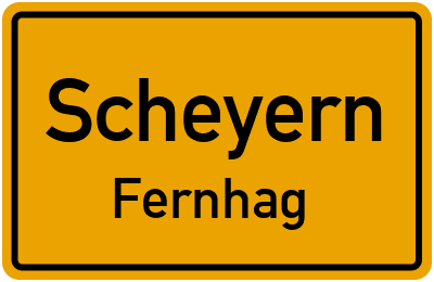 Ortsschild Scheyern Fernhag