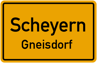 Straßenverzeichnis Scheyern Gneisdorf