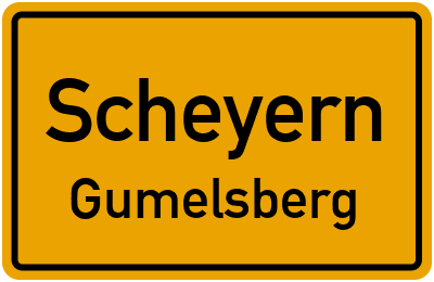 Straßenverzeichnis Scheyern Gumelsberg