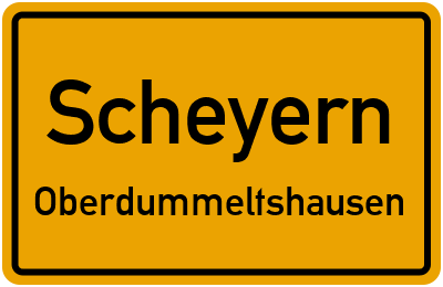 Straßenverzeichnis Scheyern Oberdummeltshausen