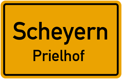 Ortsschild Scheyern Prielhof
