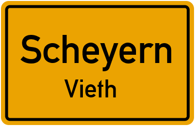 Ortsschild Scheyern Vieth