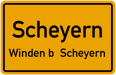 Straßenverzeichnis Scheyern Winden b. Scheyern