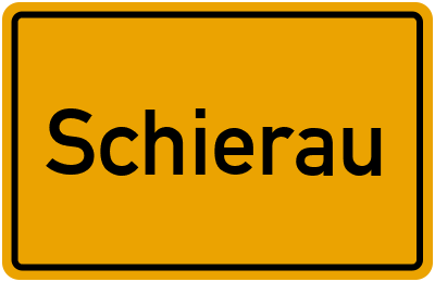 Ortsschild von Gemeinde Schierau in Sachsen-Anhalt
