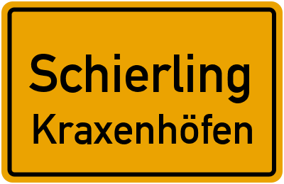 Straßenverzeichnis Schierling Kraxenhöfen