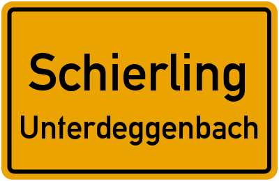 Straßenverzeichnis Schierling Unterdeggenbach