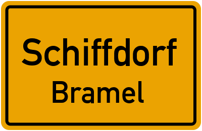 Ortsschild Schiffdorf Bramel
