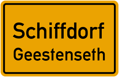 Ortsschild Schiffdorf Geestenseth