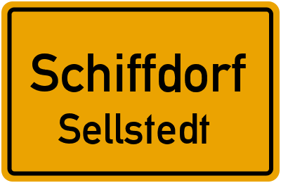 Ortsschild Schiffdorf Sellstedt
