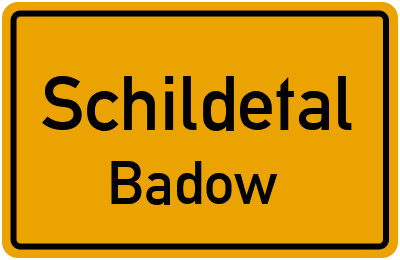 Straßenverzeichnis Schildetal Badow