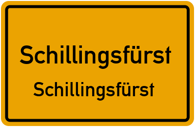 Straßenverzeichnis Schillingsfürst Schillingsfürst