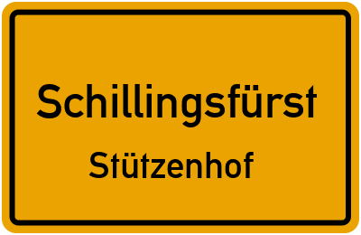 Straßenverzeichnis Schillingsfürst Stützenhof