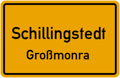 Straßenverzeichnis Schillingstedt Großmonra