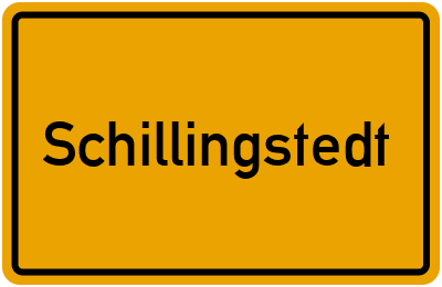 Ortsschild von Gemeinde Schillingstedt in Thüringen