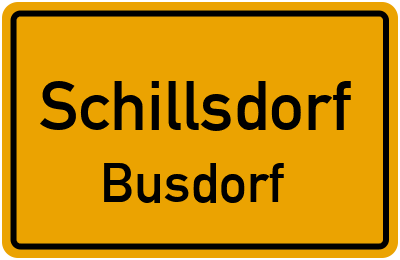 Straßenverzeichnis Schillsdorf Busdorf
