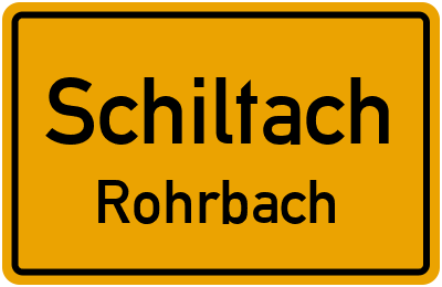Straßenverzeichnis Schiltach Rohrbach