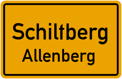 Ortsschild Schiltberg Allenberg