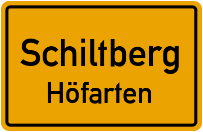 Ortsschild Schiltberg Höfarten