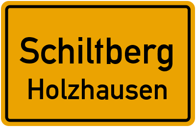 Ortsschild Schiltberg Holzhausen