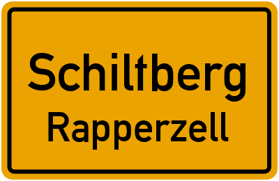 Ortsschild Schiltberg Rapperzell