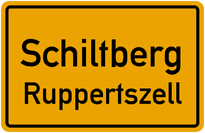 Ortsschild Schiltberg Ruppertszell