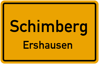 Straßenverzeichnis Schimberg Ershausen