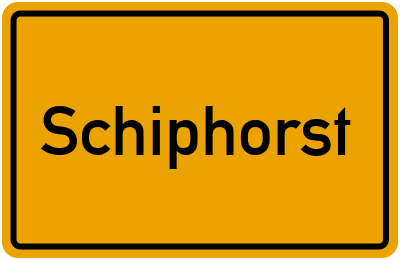Ortsschild von Gemeinde Schiphorst in Schleswig-Holstein