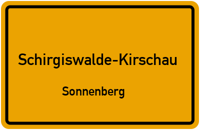 Straßenverzeichnis Schirgiswalde-Kirschau Sonnenberg