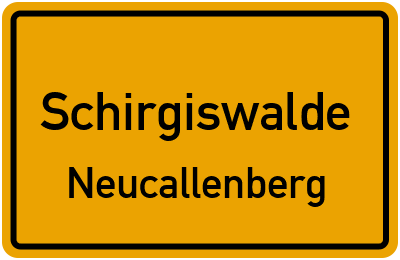 Straßenverzeichnis Schirgiswalde Neucallenberg