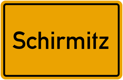 Ortsschild von Gemeinde Schirmitz in Bayern