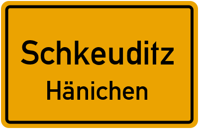 Straßenverzeichnis Schkeuditz Hänichen