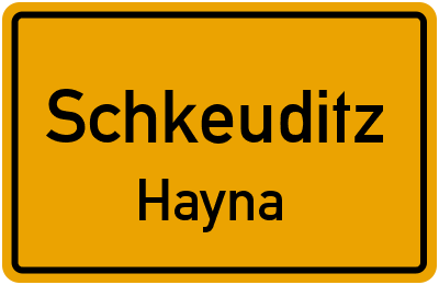 Straßenverzeichnis Schkeuditz Hayna