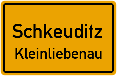 Straßenverzeichnis Schkeuditz Kleinliebenau