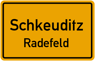 Straßenverzeichnis Schkeuditz Radefeld