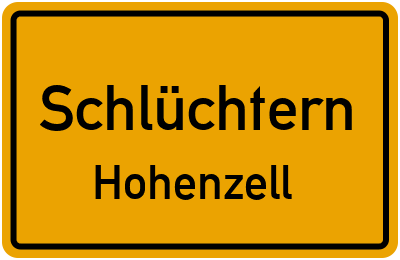 Straßenverzeichnis Schlüchtern Hohenzell