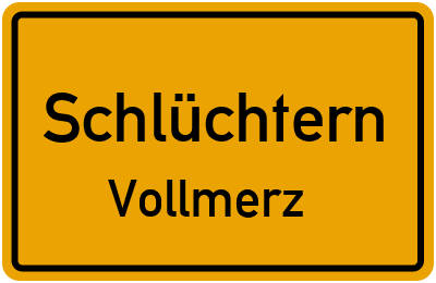 Straßenverzeichnis Schlüchtern Vollmerz