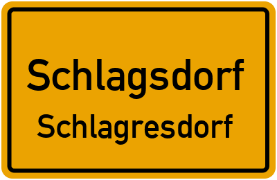 Straßenverzeichnis Schlagsdorf Schlagresdorf